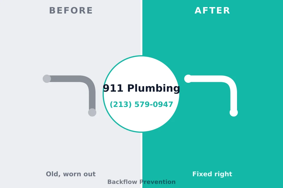 Before and after: plumbing company Eddystone, PA